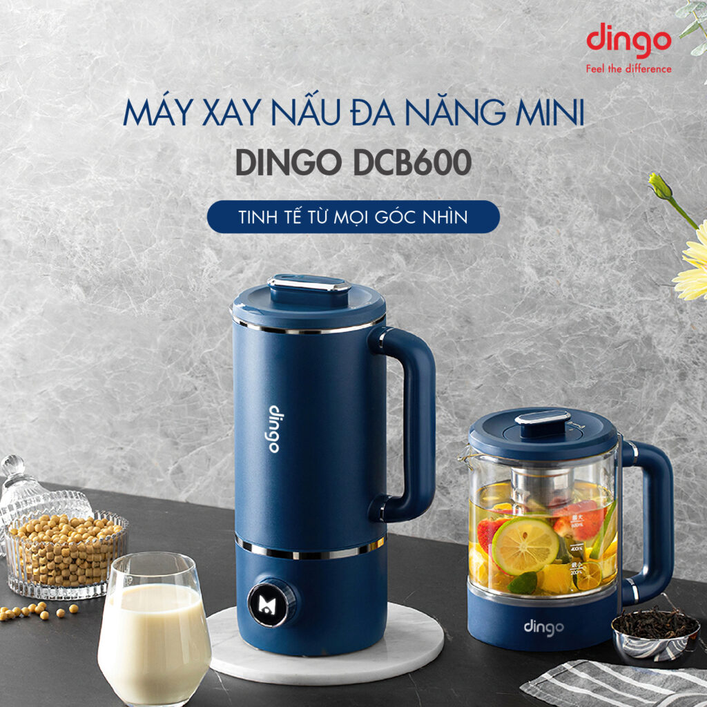 Máy xay nấu đa năng mini dingo dcb600-1