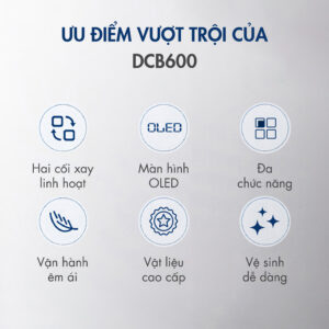 Máy xay nấu đa năng mini dingo dcb600-2