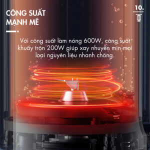 Máy xay nấu đa năng mini dingo dcb600-21
