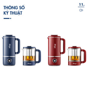 Máy xay nấu đa năng mini dingo dcb600-22