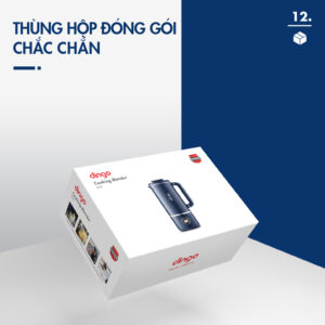 Máy xay nấu đa năng mini dingo dcb600-24