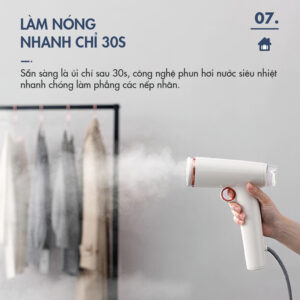 Bàn Là Hơi Nước Cầm Tay DINGO DHS1200 - Cấp Nước Tự Động - Công Suất Lớn, Là Ủi Nhanh - Nhỏ Gọn, Tiện Mang Theo - Ảnh 11