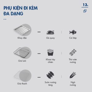 Nồi Chiên Hơi Nước DINGO DSF16 - Công Nghệ Mới Hấp Chiên Kết Hợp - Dung tích 16L - Công Suất 2250W - Ảnh 28