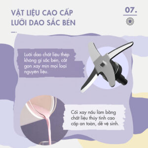 Máy Xay Nấu Đa Năng Mini DINGO DCB500 - Thiết Kế Thời Thượng - Nhỏ Gọn - Thông Minh - Ảnh 15