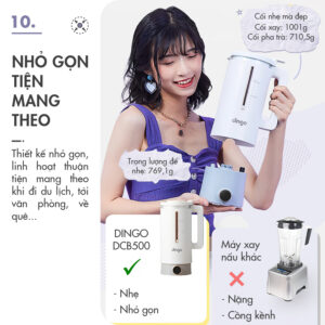 Máy xay nấu đa năng mini Dingo Dcb500-18