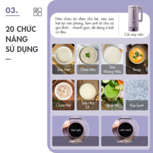 Máy xay nấu đa năng mini Dingo Dcb500-07