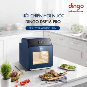 Nồi Chiên Hơi Nước DINGO DSF16 PRO - Công Nghệ Mới Hấp Chiên Kết Hợp - Dung tích 16,8L - Phụ Kiện Trục Xiên Quay & Lồng Đảo - Công Suất 2250W - Ảnh 2