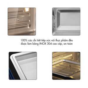 Nồi Chiên Hơi Nước DINGO DSF16 PRO - Công Nghệ Mới Hấp Chiên Kết Hợp - Dung tích 16,8L - Phụ Kiện Trục Xiên Quay & Lồng Đảo - Công Suất 2250W - Ảnh 18