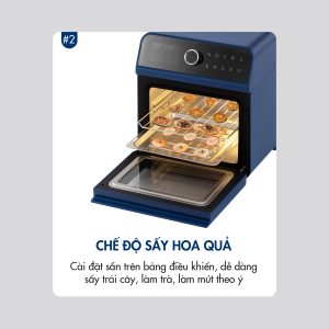Nồi Chiên Hơi Nước DINGO DSF16 PRO - Công Nghệ Mới Hấp Chiên Kết Hợp - Dung tích 16,8L - Phụ Kiện Trục Xiên Quay & Lồng Đảo - Công Suất 2250W - Ảnh 25