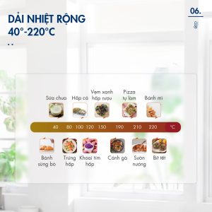 Nồi Chiên Hơi Nước DINGO DSF16 PRO - Công Nghệ Mới Hấp Chiên Kết Hợp - Dung tích 16,8L - Phụ Kiện Trục Xiên Quay & Lồng Đảo - Công Suất 2250W - Ảnh 11